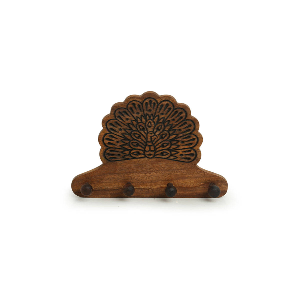 Dance Key Rack Buy ExclusiveLane The Dancing Peacock Hand Carved Key Holder in ...