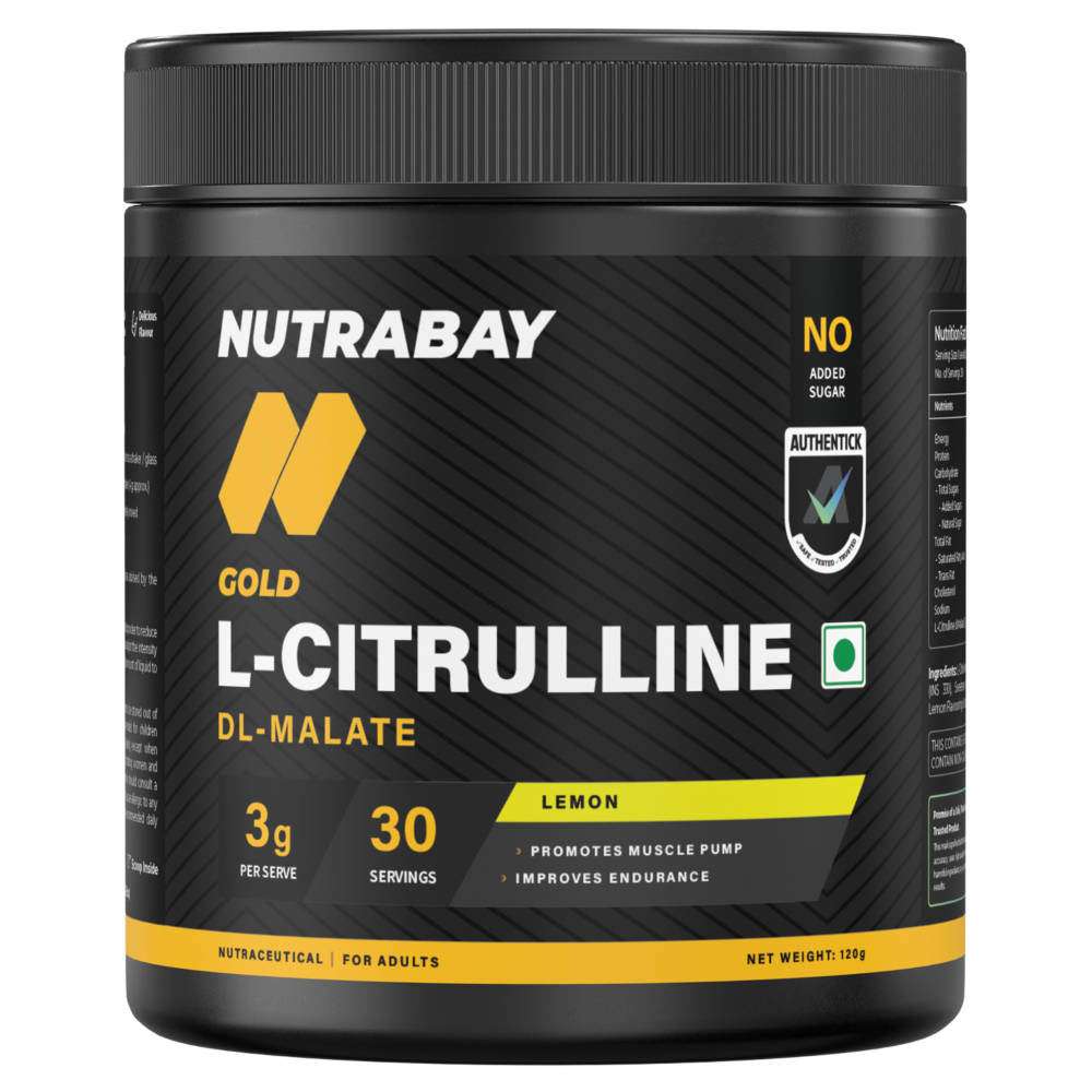 Nutrabay Gold Citrulline Malate Powder - Lemon