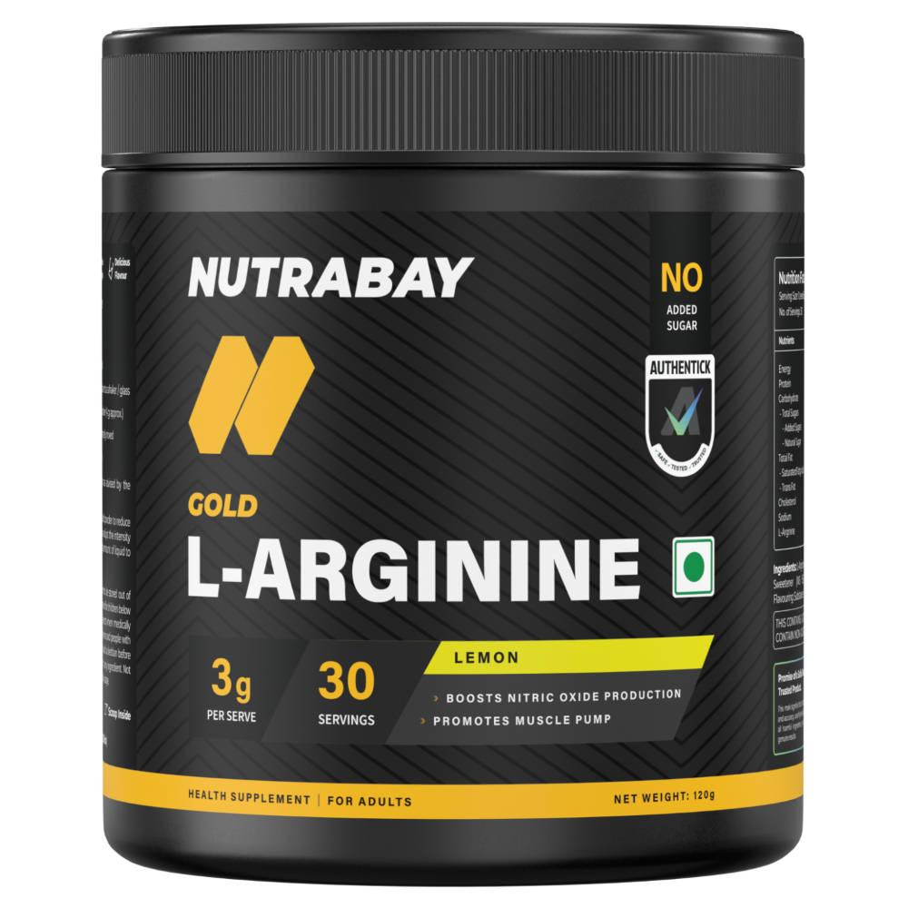 Nutrabay Gold L-Arginine Powder - Lemon