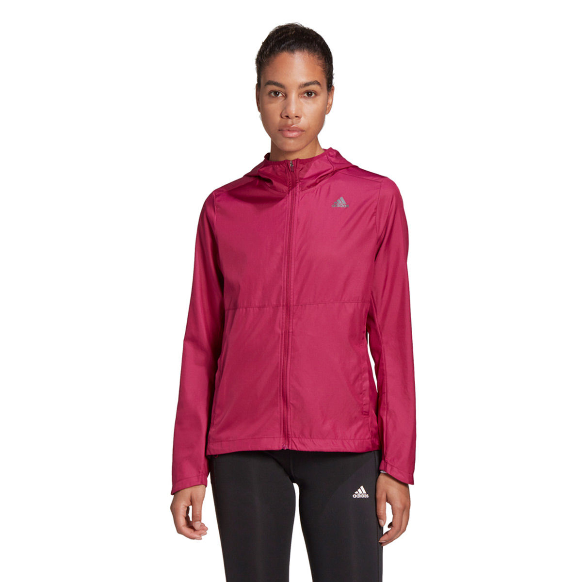 adidas pink running jacket