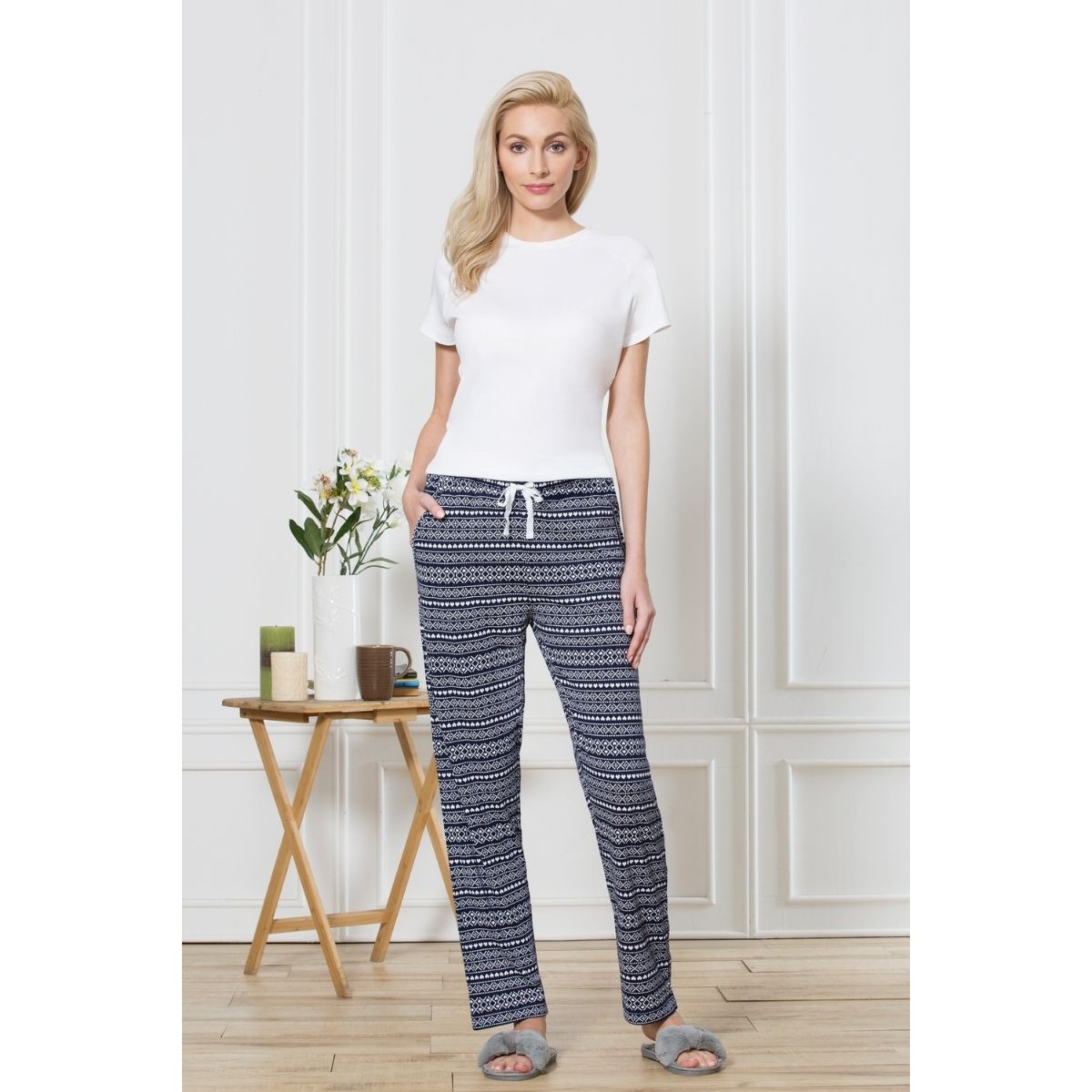 Van Heusen Pajamas  Buy Van Heusen Women Superior Drape  Ultra Soft  Lounge Pants  Blue OnlineNykaa Fashion