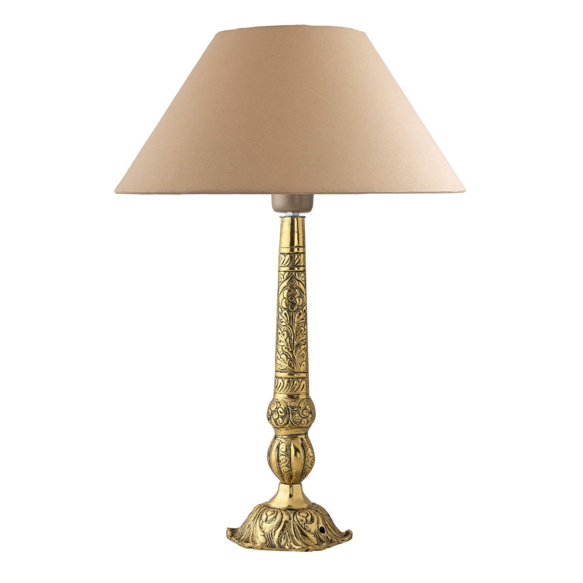Buy Homesake Metal Table Lamps Shade Mulholland Golden Online