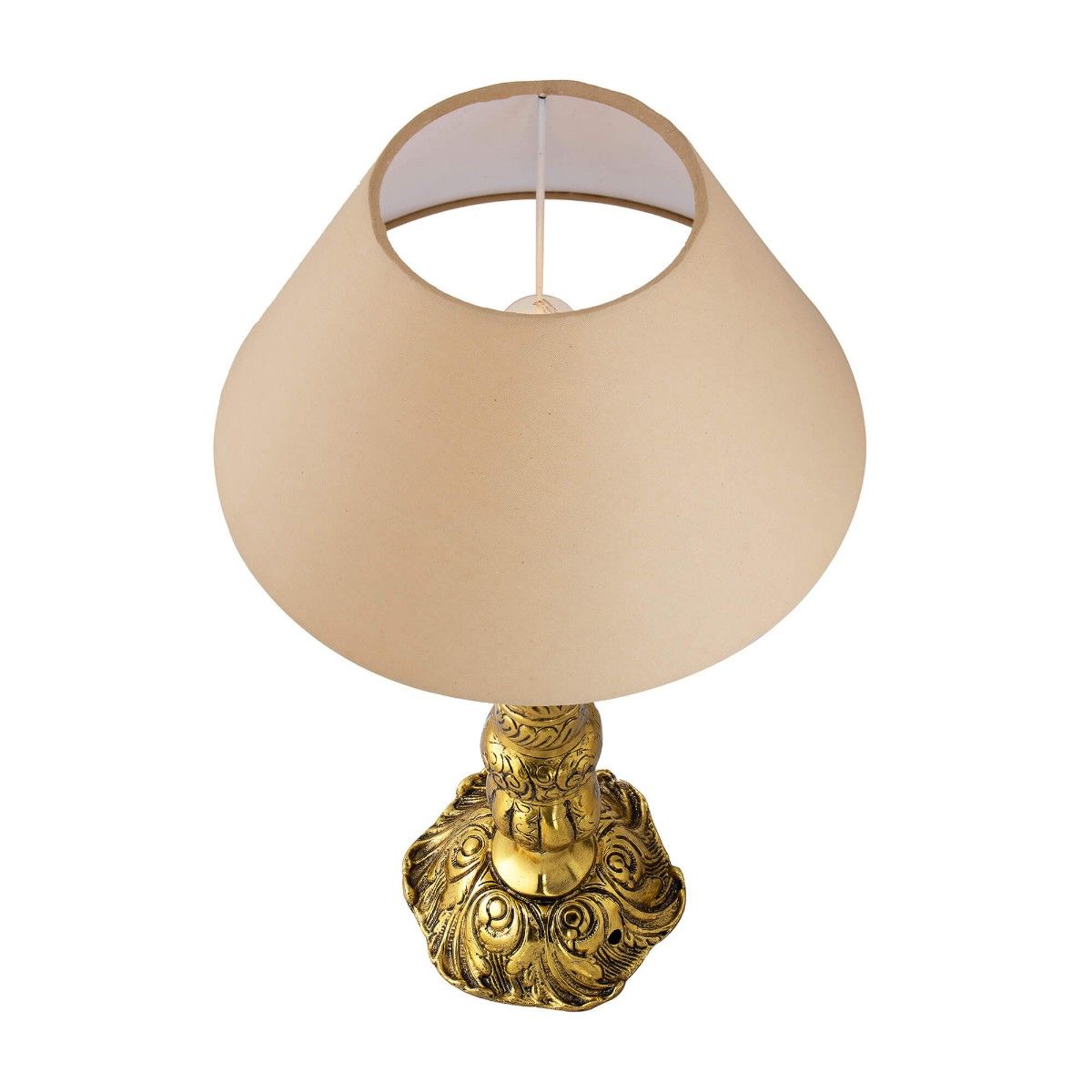 Buy Homesake Metal Table Lamps Shade Mulholland Golden Online 7084