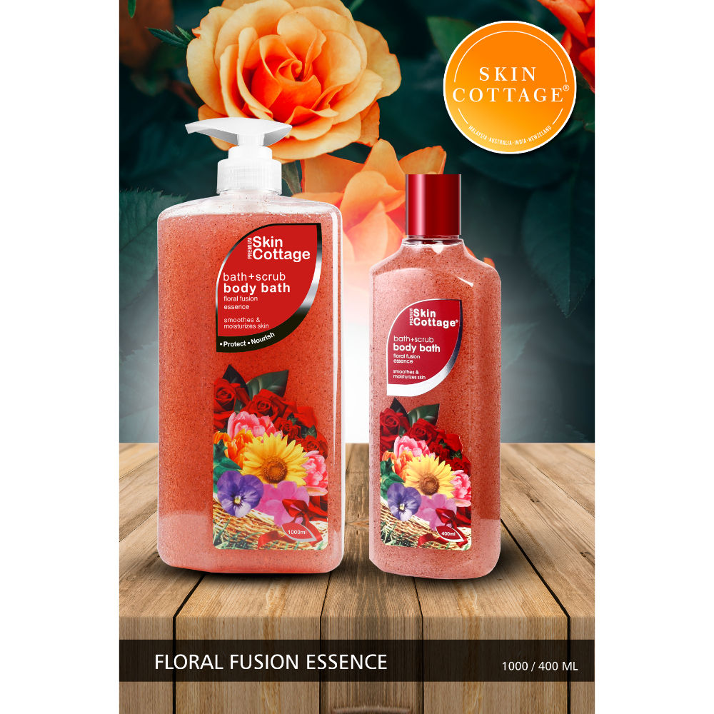 Skin Cottage Floral Fusion Essence Bath + Scrub Body Bath: Buy Skin ...