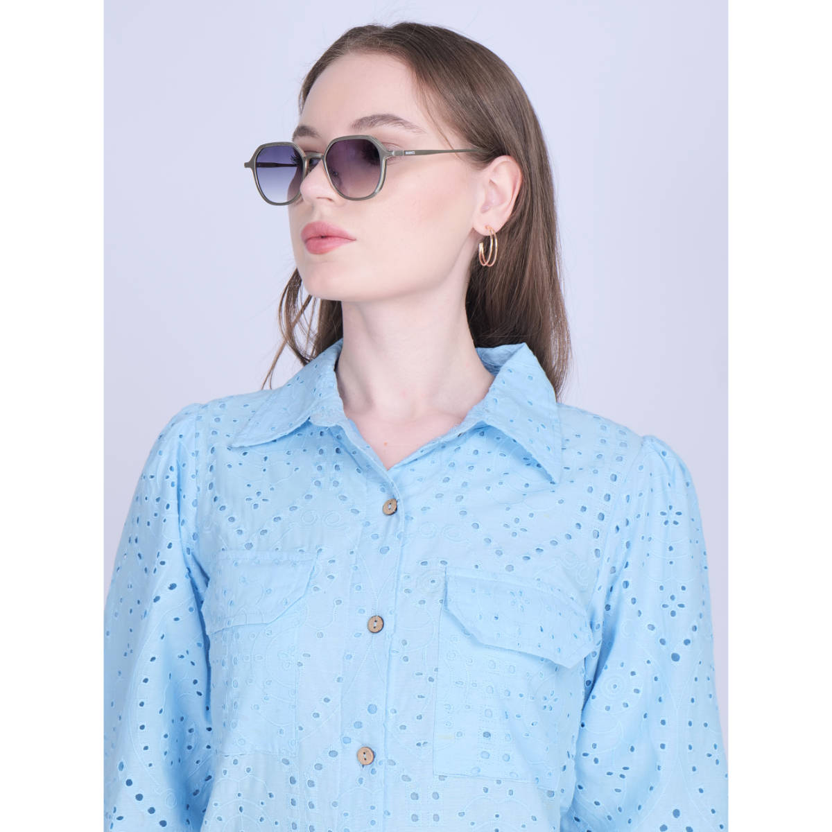 MAGNEQ Square Polarized Sunglasses For Men & Women (Mg 2825/S C4 4820)