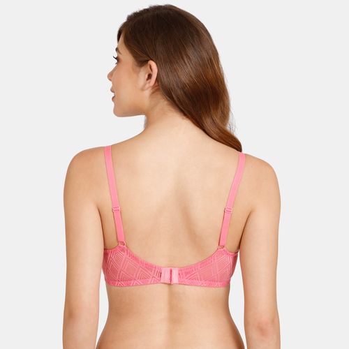 Buy Zivame Rosaline Padded Non Wired 3-4th Coverage T-shirt Bra - Orchid  Pink Pink online