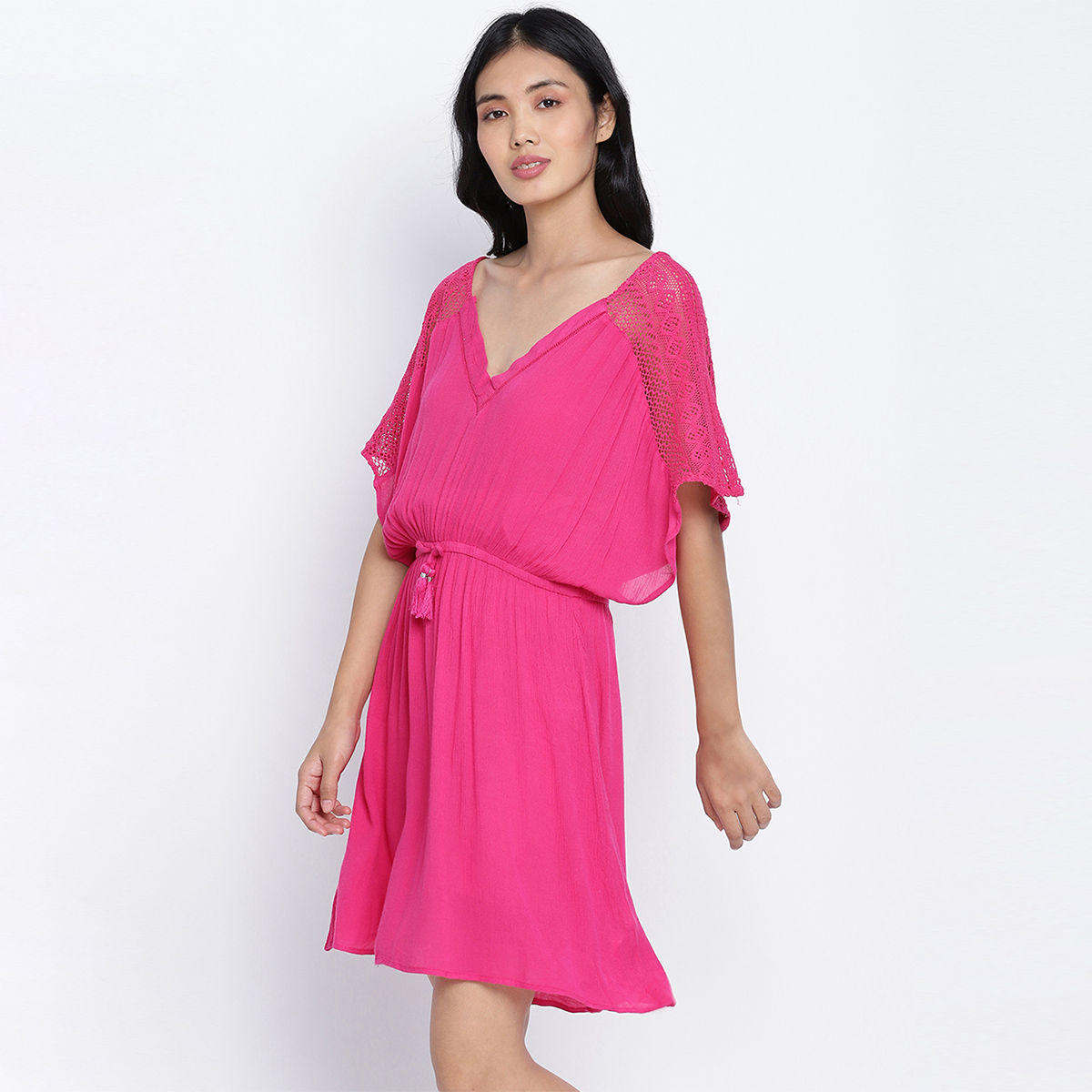 Oxolloxo Gezelling Easy Women Nightwear Dress - Pink: Buy Oxolloxo ...