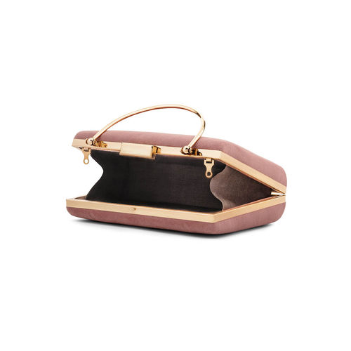 Buy Joker Witch Madonna Rose Pink Suede Clutch Online