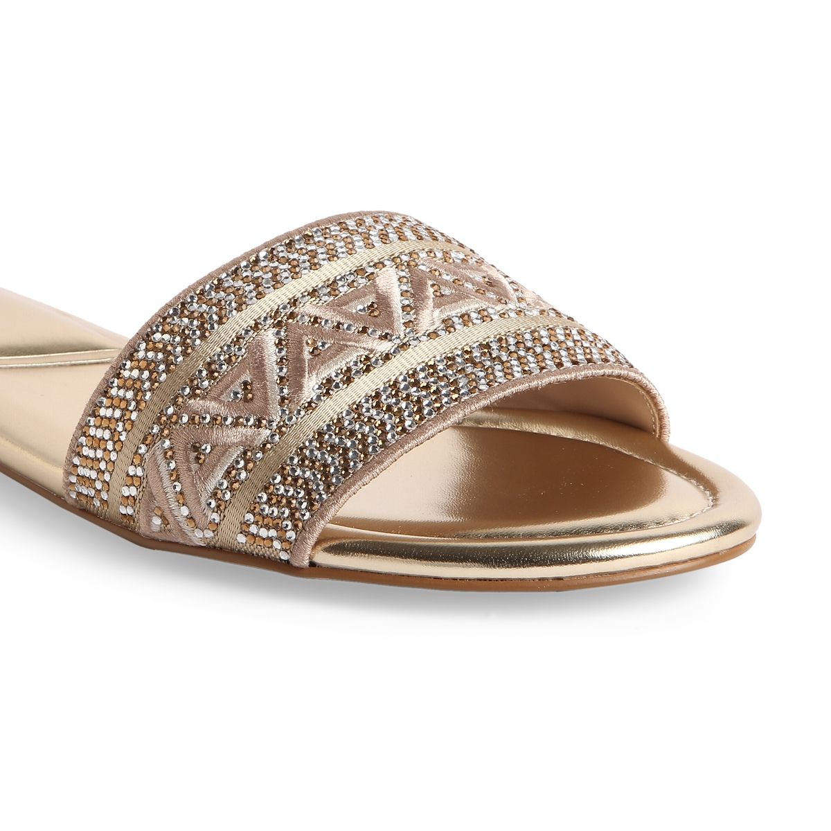 Sophie Rhinestone Back Strap Flat Sandals-Fushia | Go Wholesale