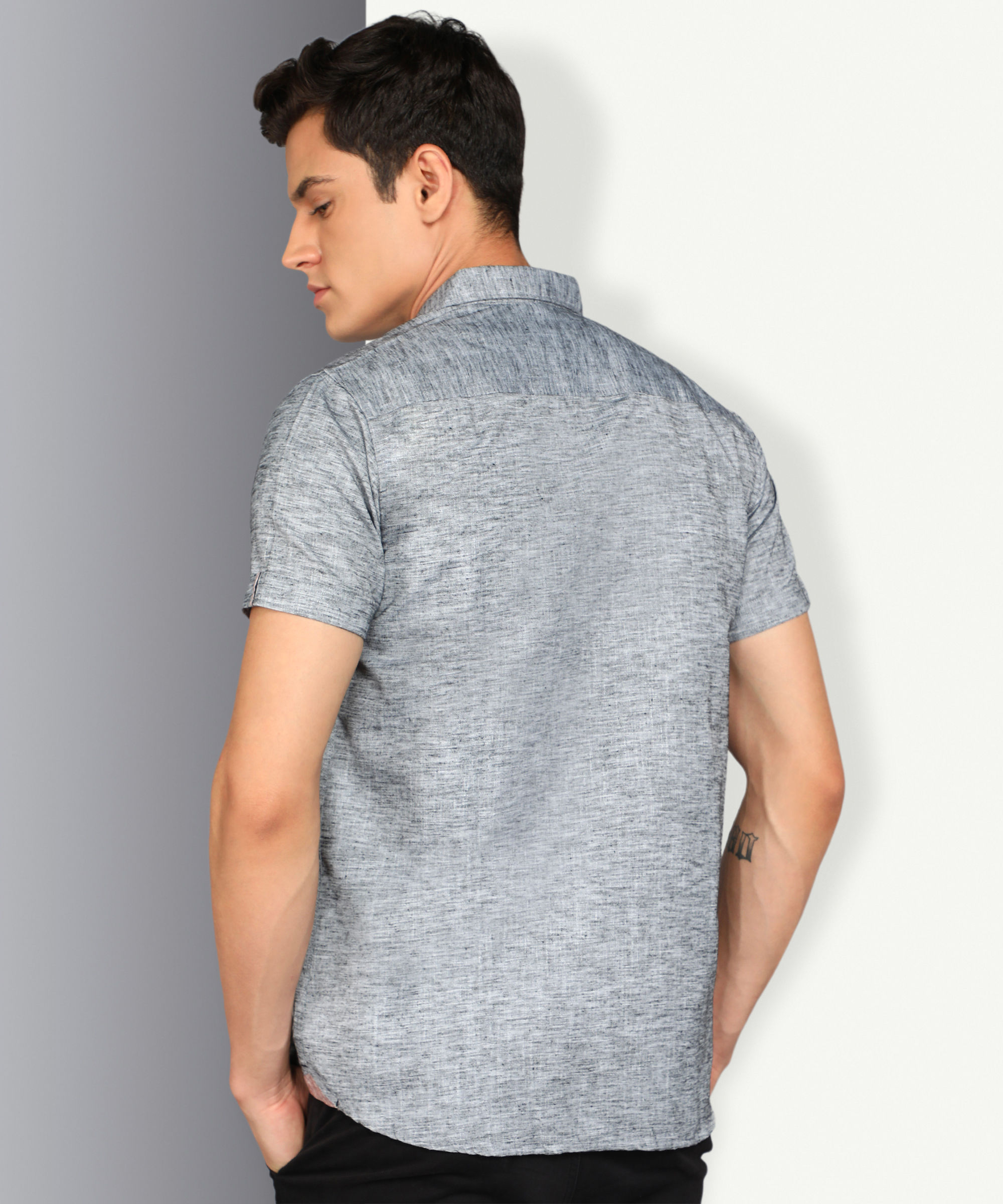 Buy KUONS AVENUE Men's Linen Cotton Half Sleeve Shirt Online