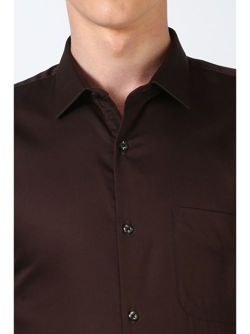 ericdress bridesmaid dresses Men's Lightweight 100% Linen Shirt In Brown main image 0