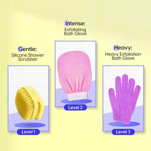 Matra Heavy Exfoliating Bath Glove Loofah Body Scrub Mitten For Dead Skin  Blackhead