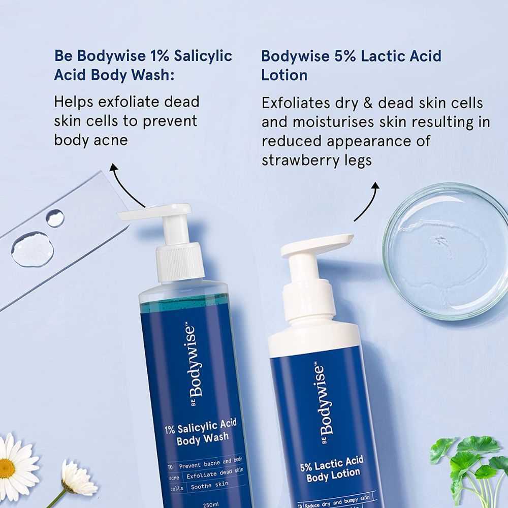 Be Bodywise 1 Salicylic Acid Body Wash + 5 Lactic Acid Body Lotion
