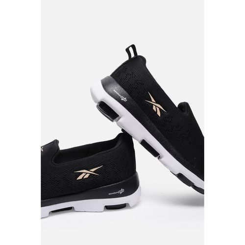 Reebok Women Slip On Black Walking Shoes (UK 4)