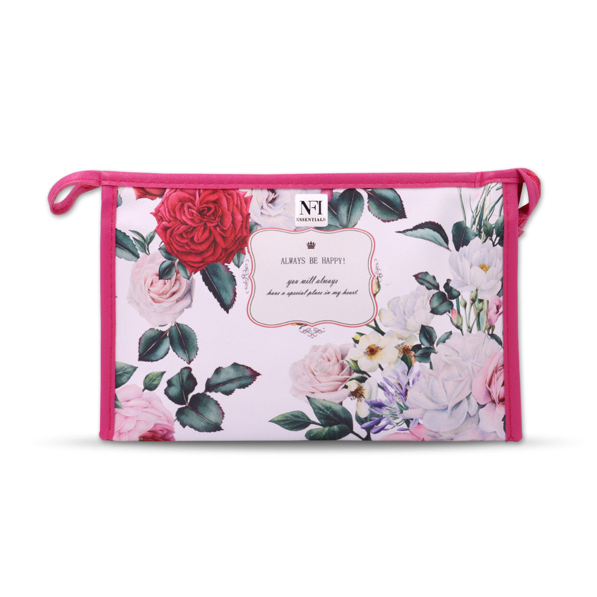 NFI essentials Pu Floral Print Makeup Pouch For Women, Small Stylish  Pouches For Makeup Accessories & Travel Organiser Cosmetic Pouch (Y28),  Multi : Amazon.in: Beauty