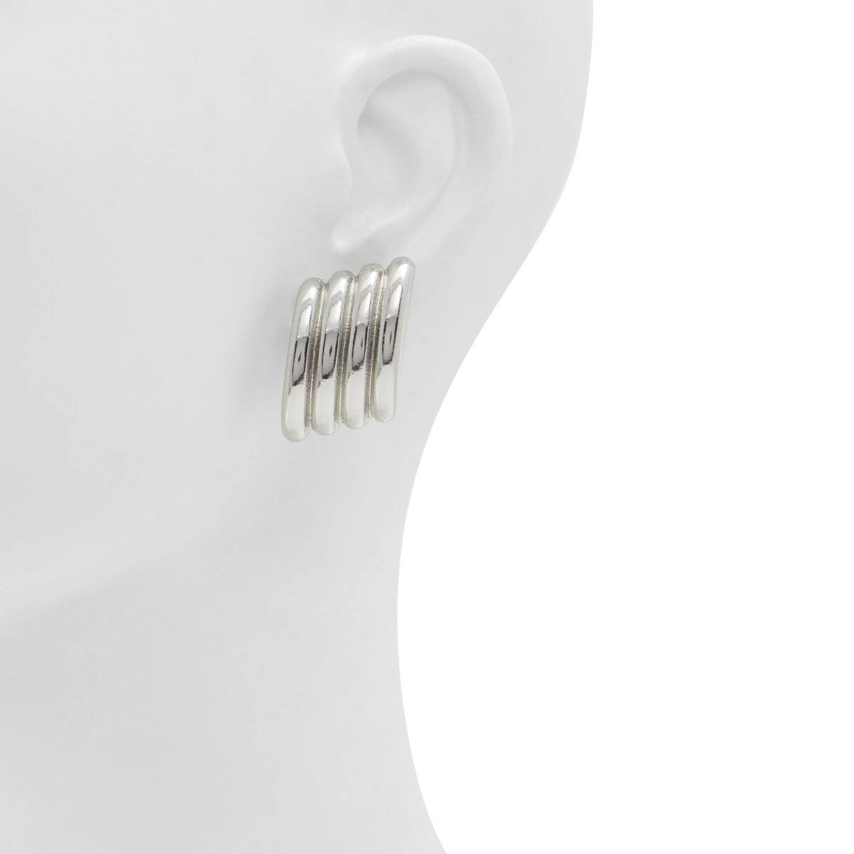 Aldo Silver Statement Pair Of Earrings
