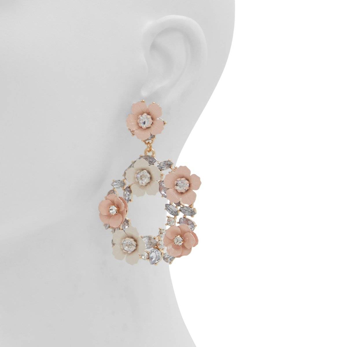Aldo White Stones Pair Of Earrings