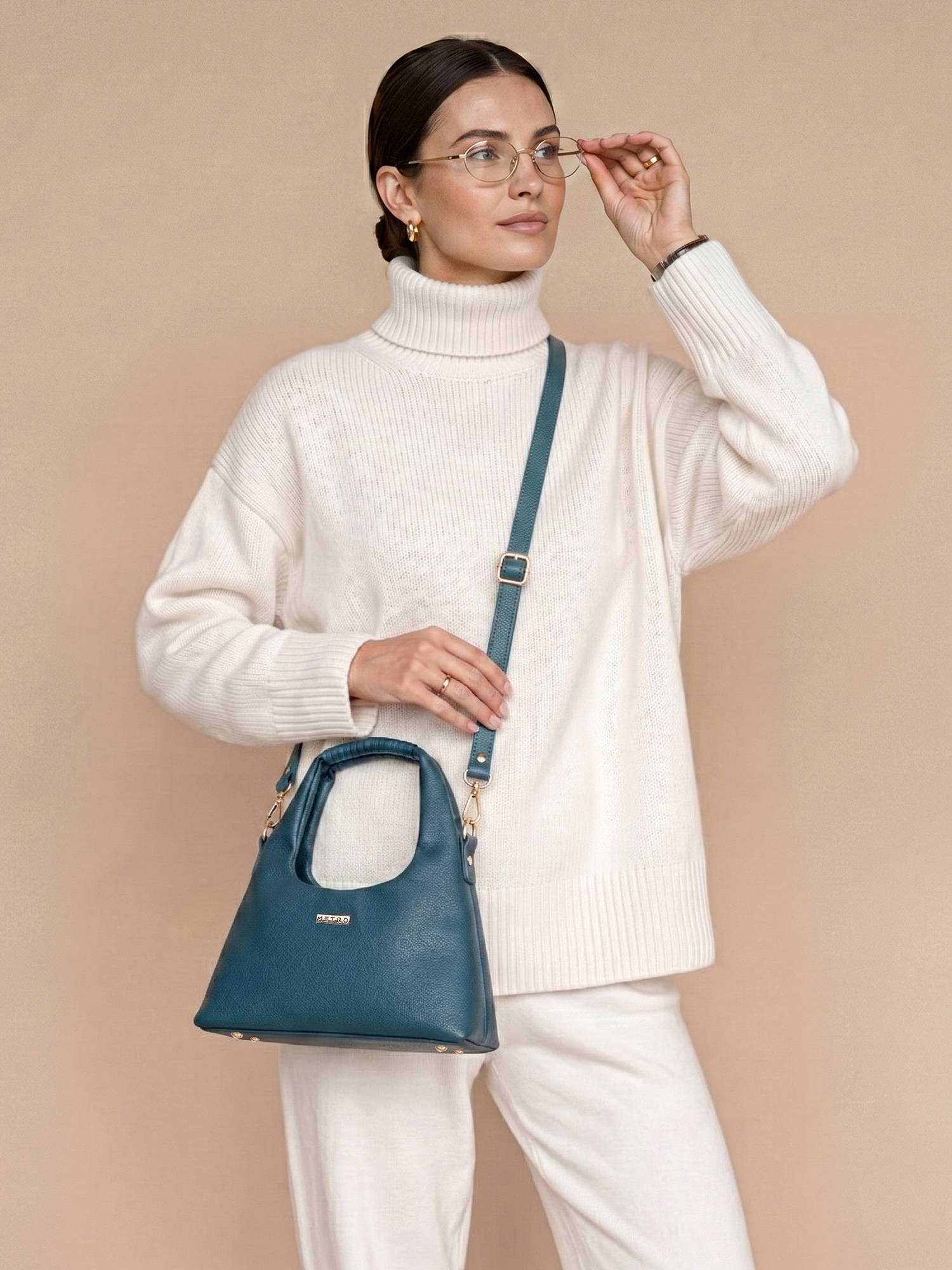 Metro Women Blue Sling Bag