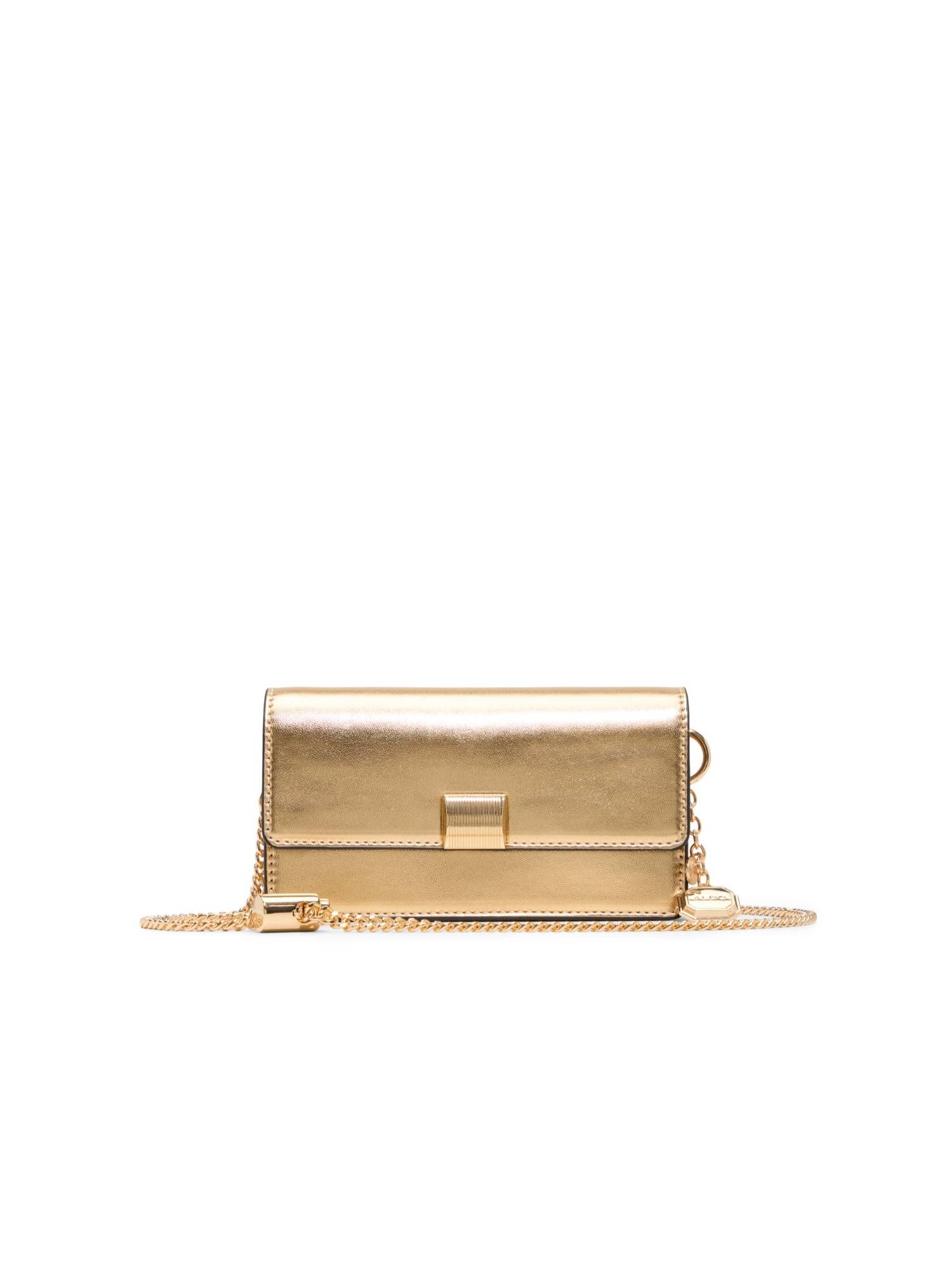 Aldo Women Areanna Gold Cross Body Sling Bag with Charm
