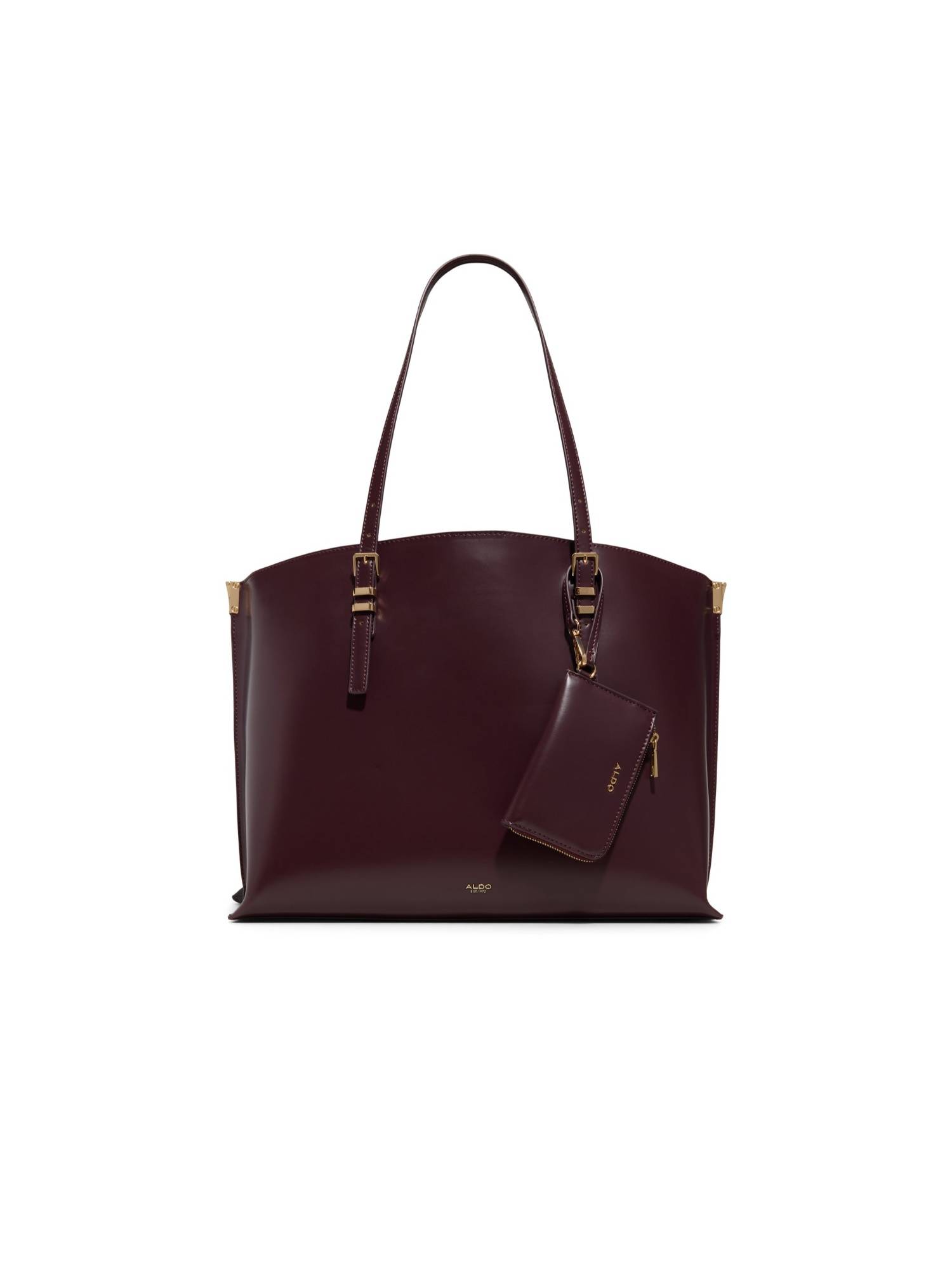 Aldo Women Elanoria Bordo Burgundy Shoulder Bag with Pouch