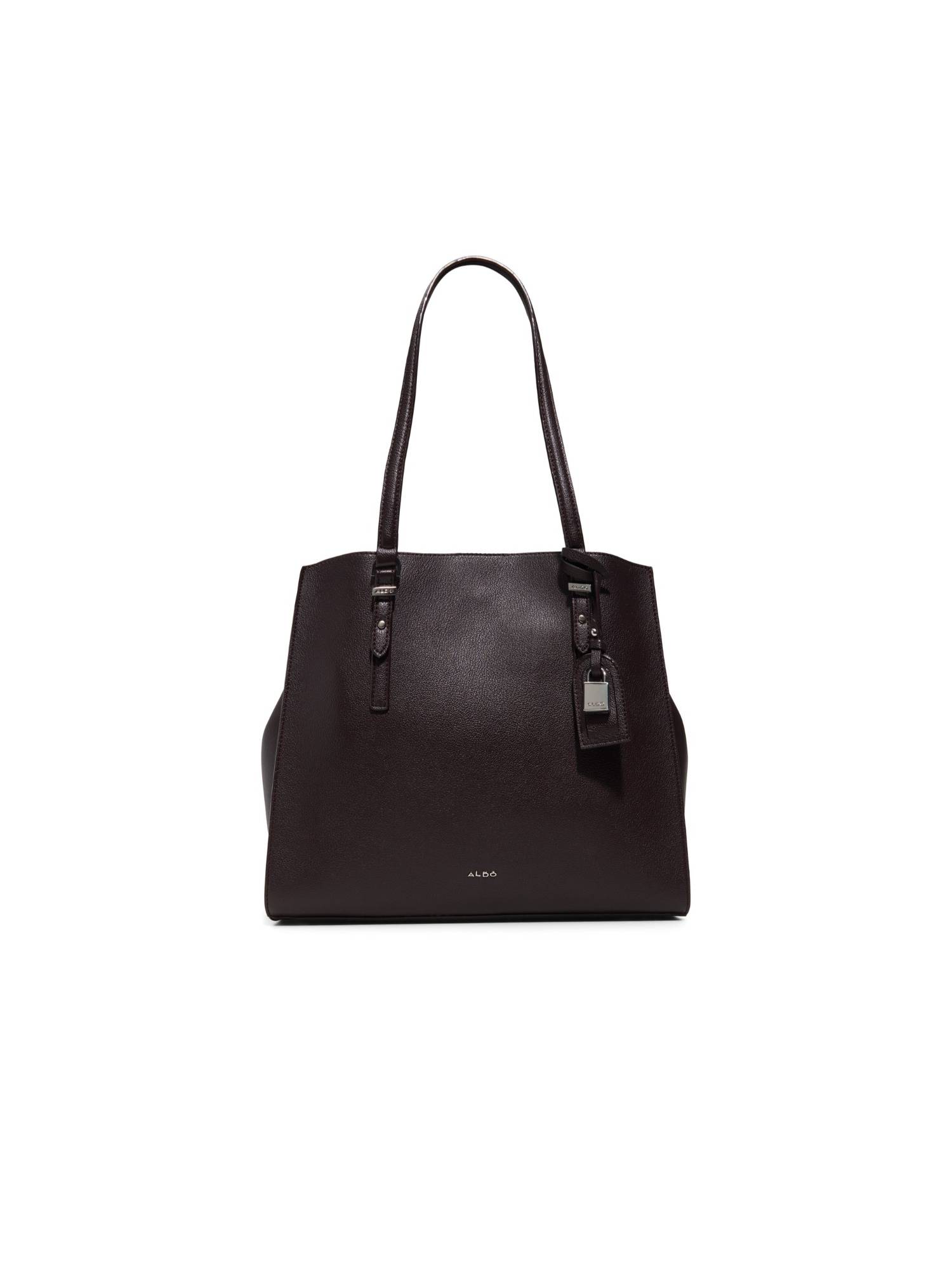 Aldo Women Feacan Brown Tote Bag with Charm