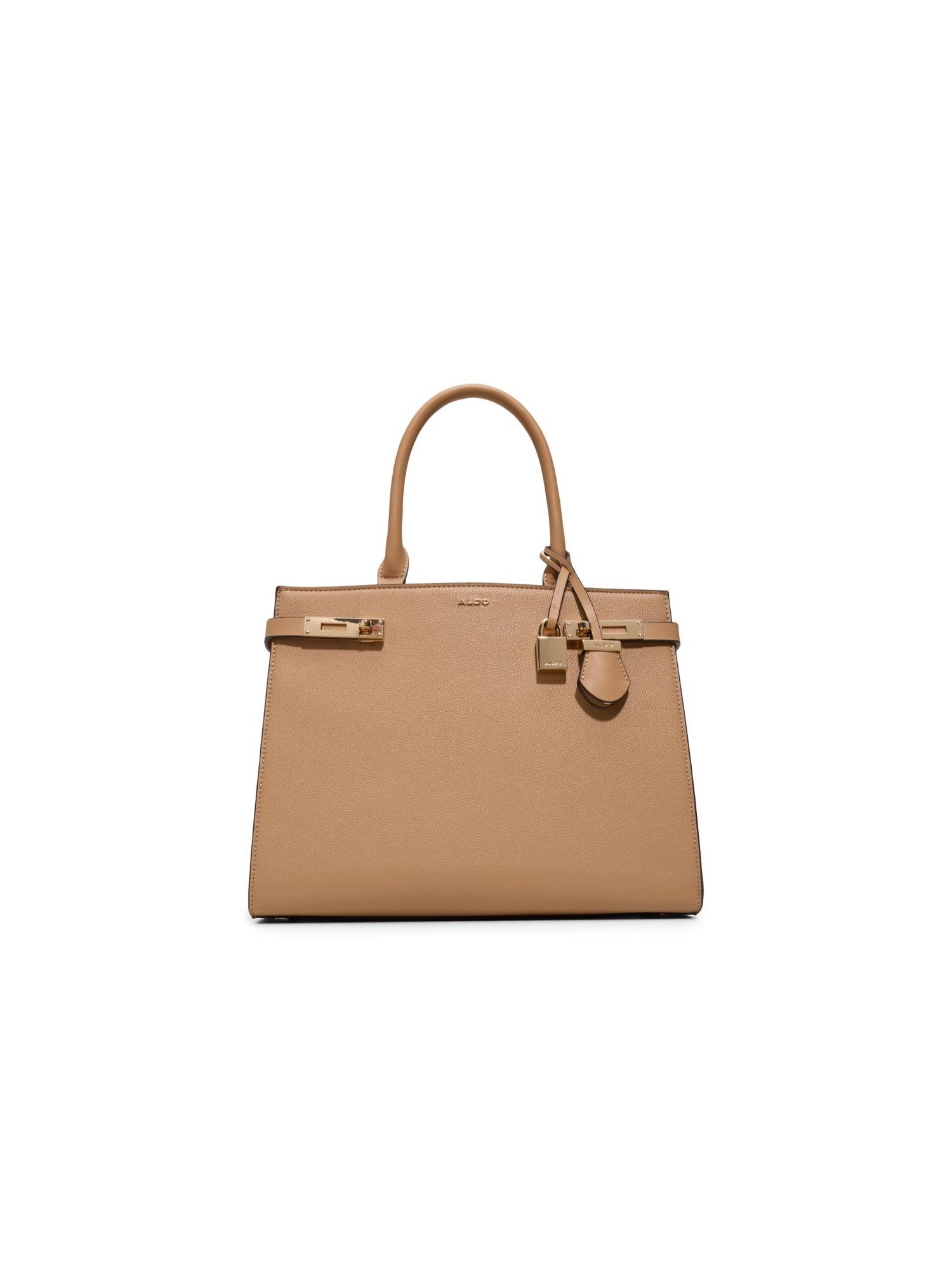 Aldo Women Minela Beige Handbag with Detachable Strap and Charm