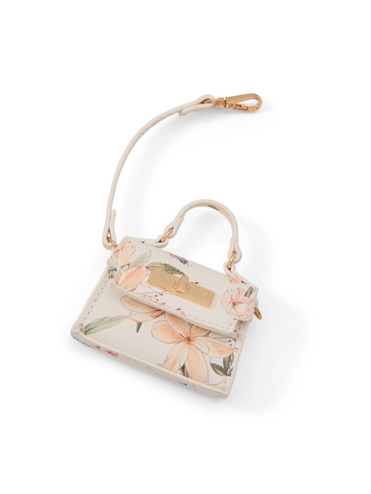 Aldo Women Minileora Cream Floral Printed Bag Charm