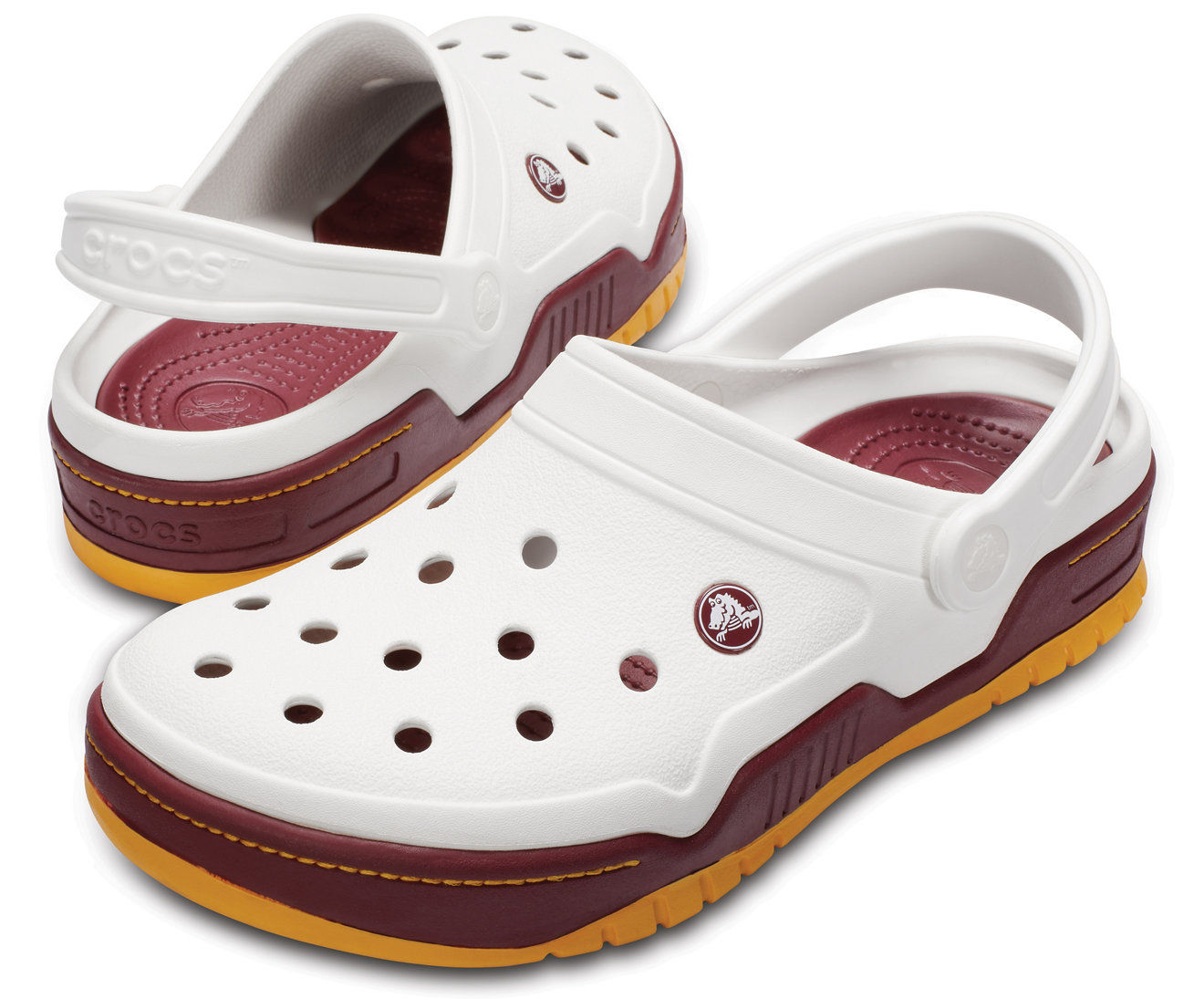 Buy Crocs Front Court White Unisex Clog - EURO 36-37 Online