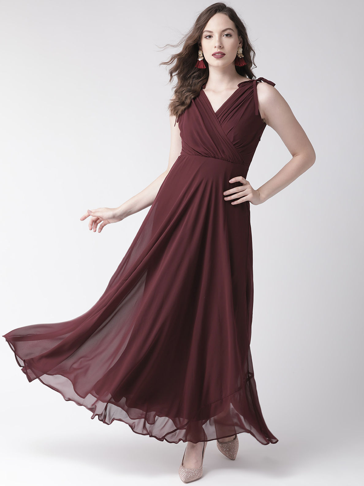 Twenty Dresses By Nykaa Fashion Maroon 