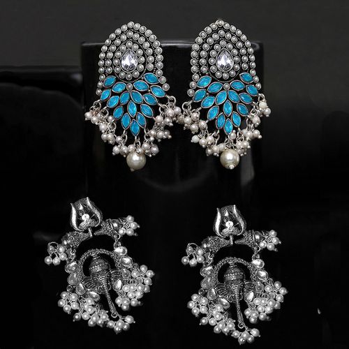 Buy Yellow Chimes Combo of Pairs Artistic Crafted Silver