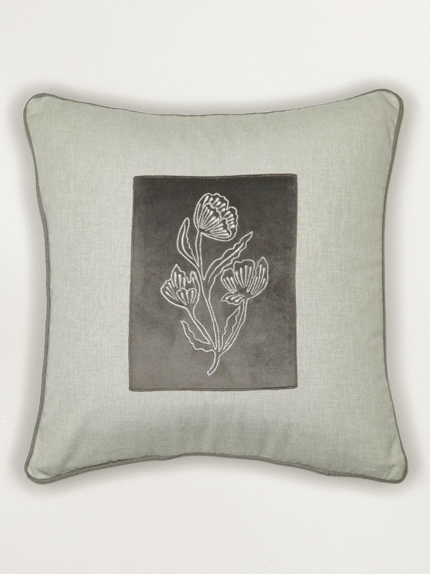 maid France cushion ドガ Buy Zeba World Cream Floral Embroidered Polycotton Cushion Cover
