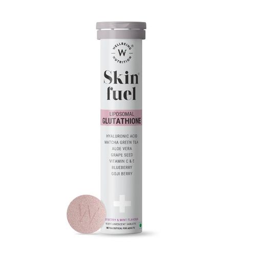 Wellbeing Nutrition Skin Fuel Glutathione, Skin Radiance, Blueberry Flavour  Reviews Online | Nykaa