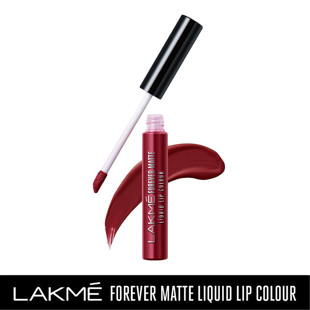 lakme forever matte liquid lipstick crimson rose