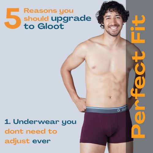 Butter Blend Cotton Brief with covered elastic and Anti Odour- Pack of –  Gloot