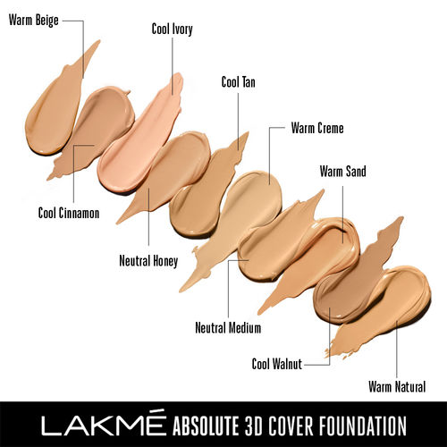 Lakme Absolute 3d Cover Foundation Warm Creme At Nykaa Com