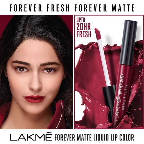 Lakme Forever Matte Liquid Lip Color Buy Lakme Forever Matte Liquid Lip Color Online At Best Price In India Nykaa