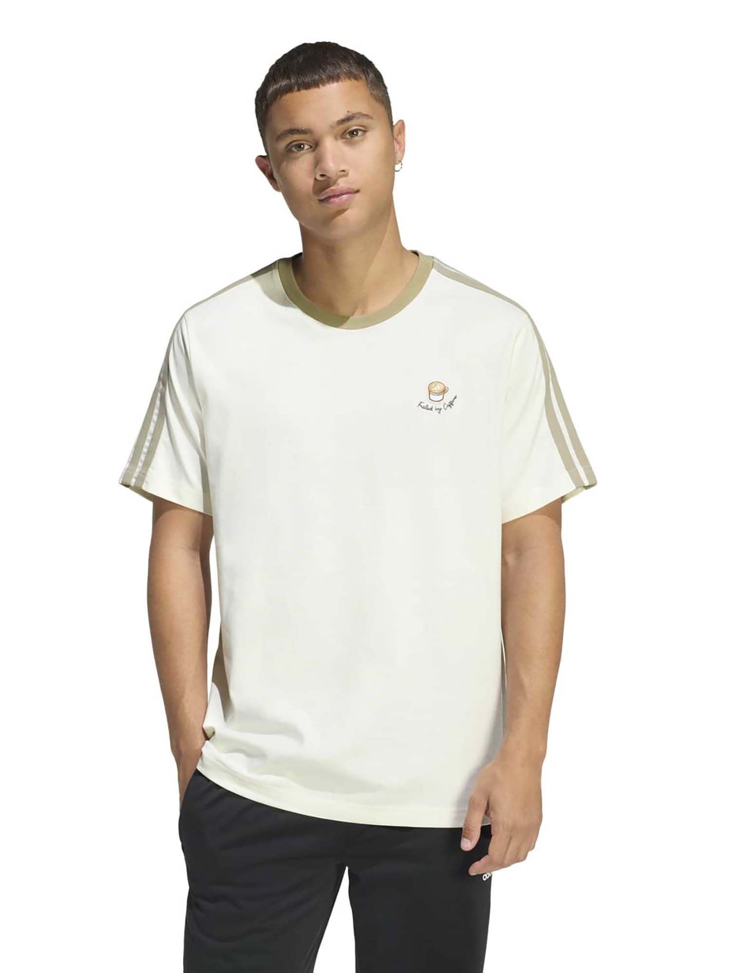 Buy adidas Men White Lux Coffee Cafe Cup Graphic Printed T-shirt