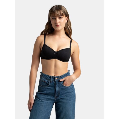 Jockey 1723 Women's Wirefree Padded Super Combed Cotton Elastane Stretch  Medium Coverage T-Shirt Bra with Adjustable Straps, Light Skin, 34B :  : Clothing, Shoes & Accessories