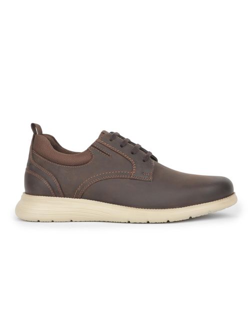 Buy Rockport Men Noblewalk Elegance Leather Casual Dark Brown Derbies Online