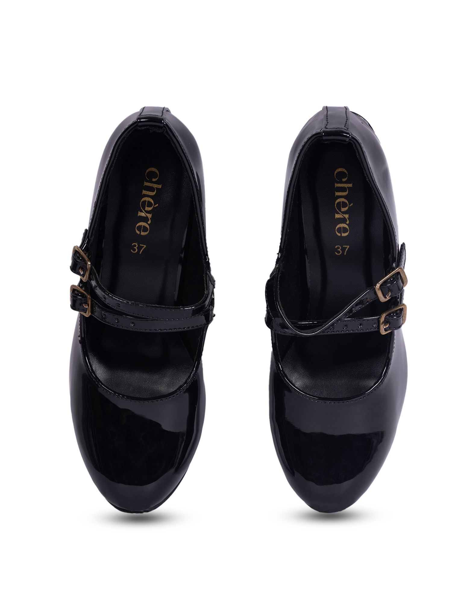 Buy CHERE Women Block Buckles Mary Janes Sandals Heels Online