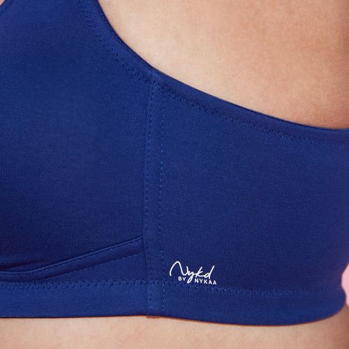 Buy Nykd Flawless Me Breast Separator Cotton Bra - Blue for Women