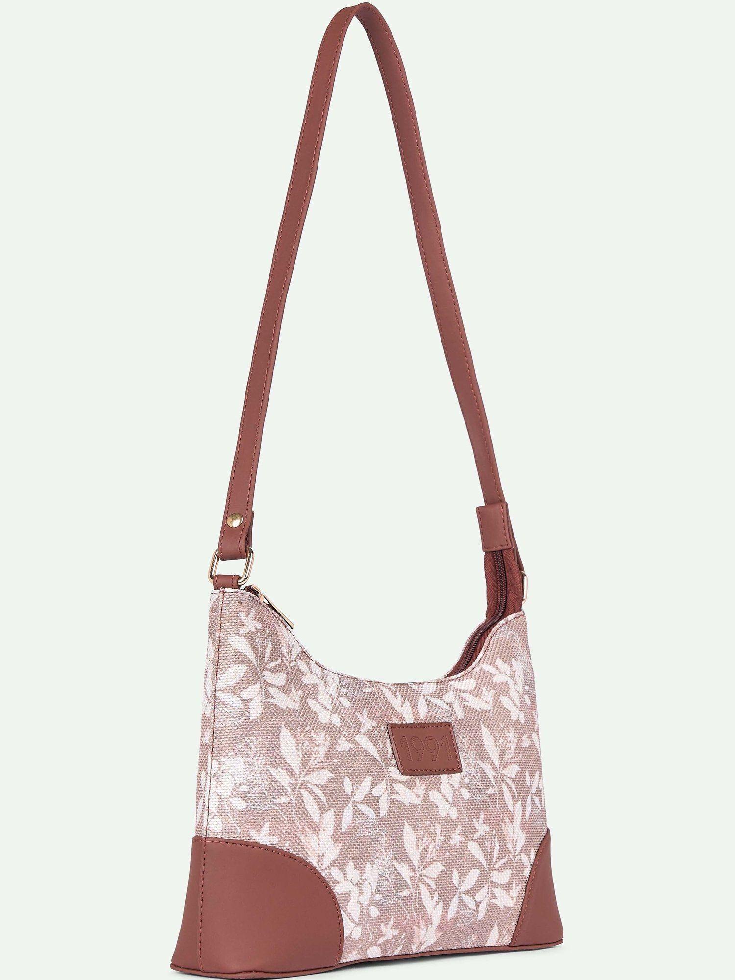 Buy Zouk Women Vegan Leather Coorg Husk Regular Handbag Online