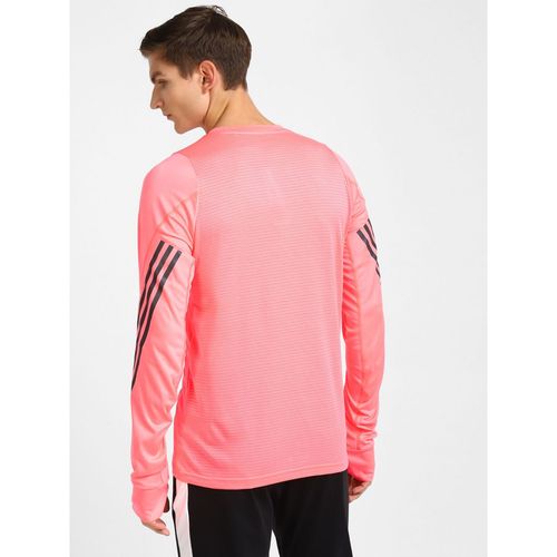 adidas Run Icon Ls Red Running T-shirt