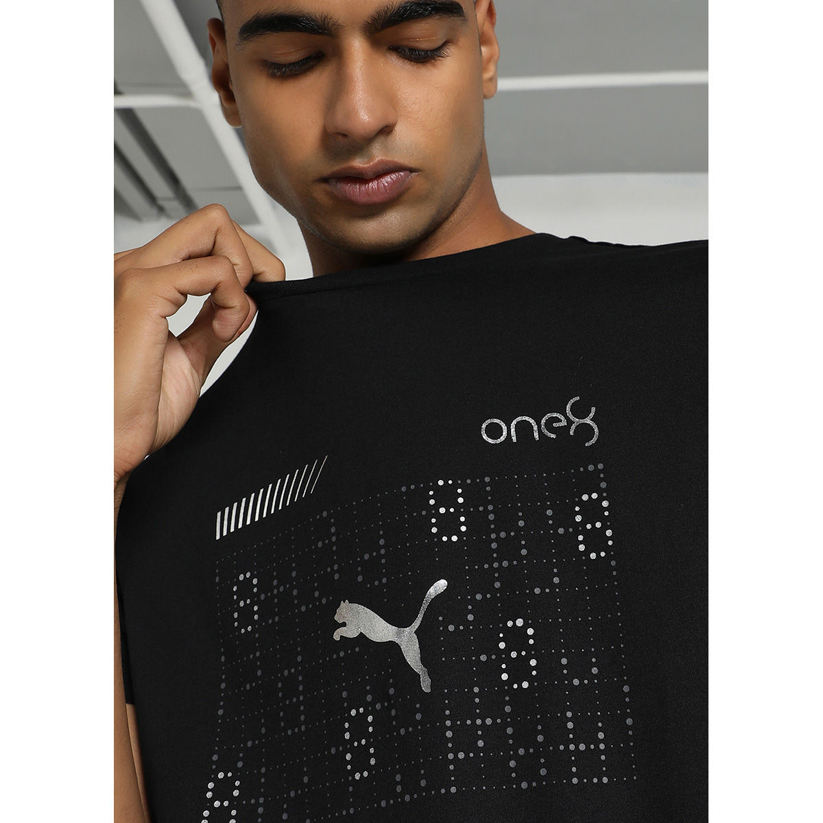Tシャツ・カットソー One-Tuck Nylon Slacks BLACK Buy Puma Xone8 Halftone Graphic Men's Black T-Shirt Online