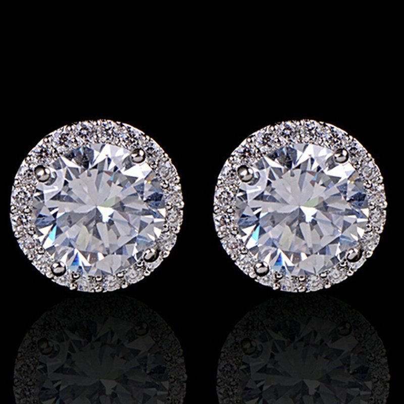 Buy Natural diamond stud earring silver stud earrings for women  girls  Online  Get 68 Off