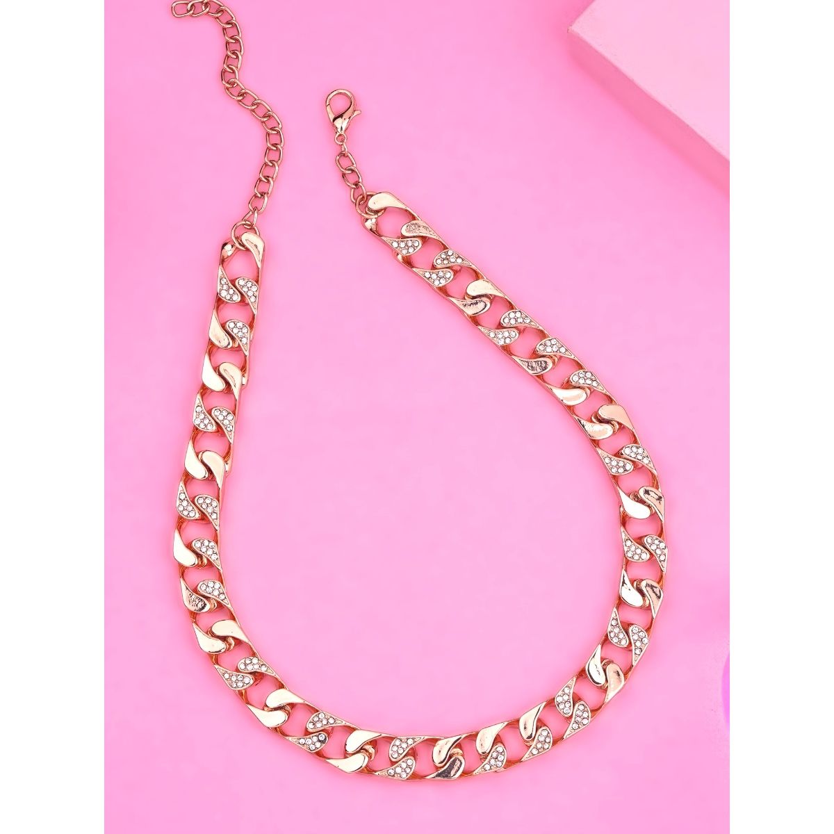 Fake rose hot sale gold chain