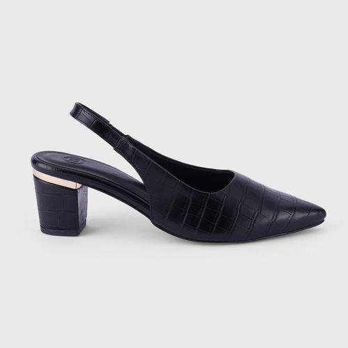 Buy Twenty Dresses by Nykaa Fashion Black Croc Textured Block