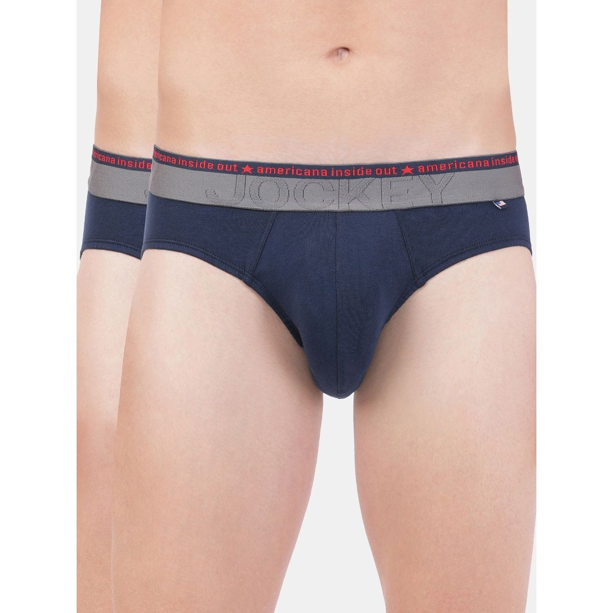 Jockey Us59 Mens Cotton Elastane Stretch Solid Brief With Ultrasoft Waistband Pack Of 2 Buy 1595