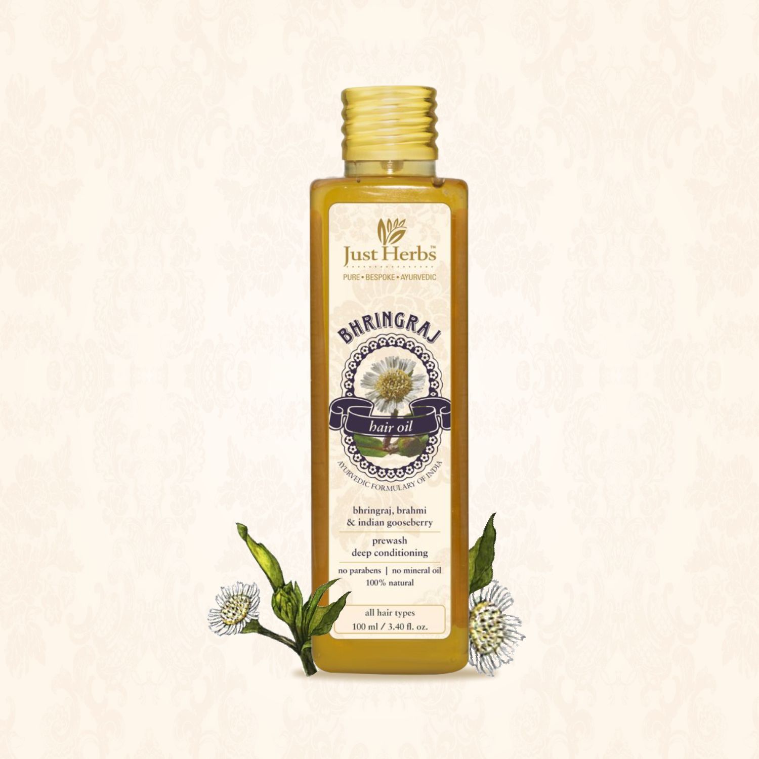 Just Herbs Bhringraj Hair Oil For Hair Growth  Hairfall Control Buy Just  Herbs Bhringraj Hair Oil For Hair Growth  Hairfall Control Online at Best  Price in India  Nykaa