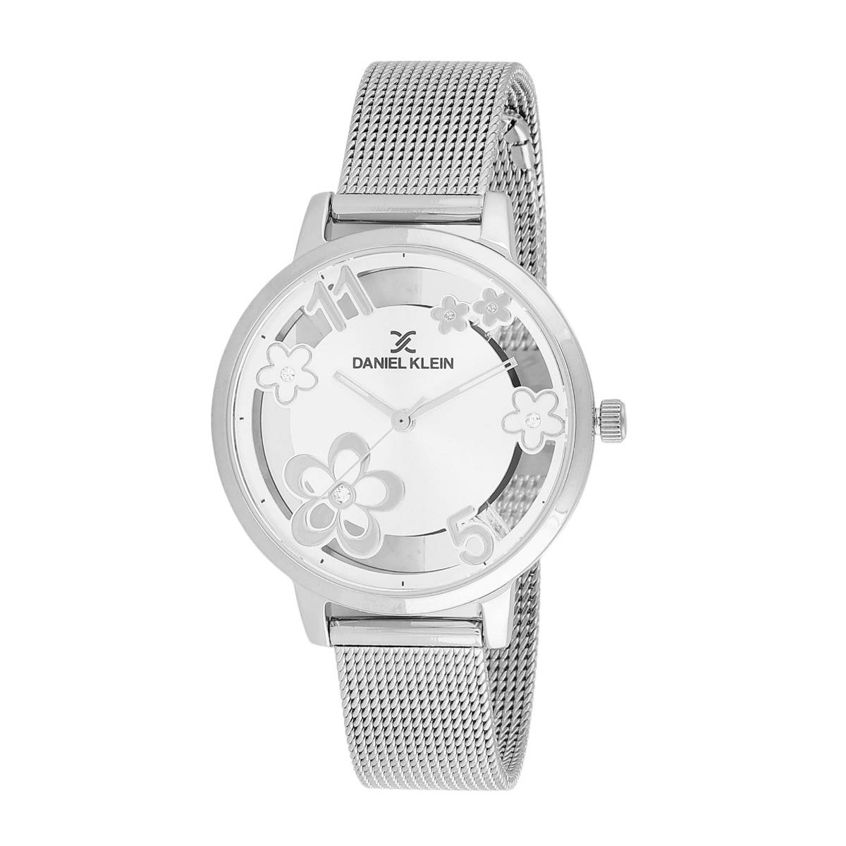 Daniel Klein Silver Dial Women Analogue Watch DK.1.13456-1 (M)
